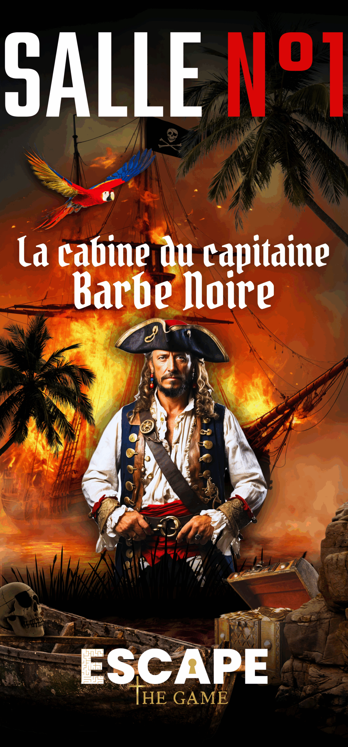 La cabine du capitaine Barbe Noire