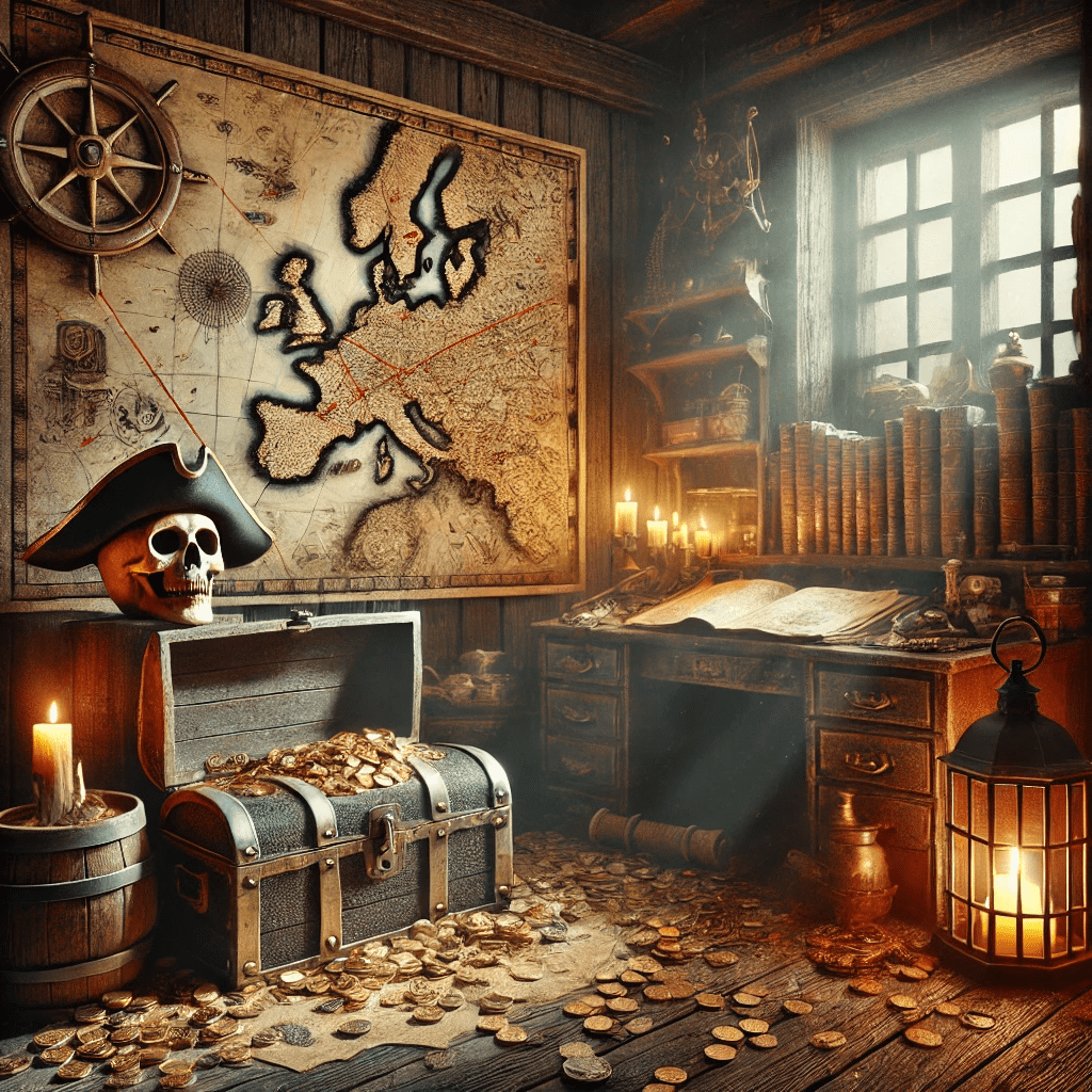 La cabine du Capitaine Barbe Noire