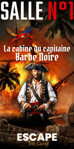 La cabine du capitaine Barbe Noire